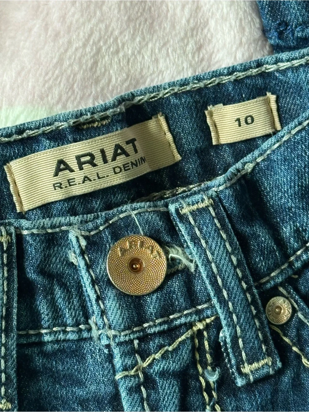 Ariat Jeans Girls Size 10 Stretch Boot Cut Youth Western Rodeo Listing A